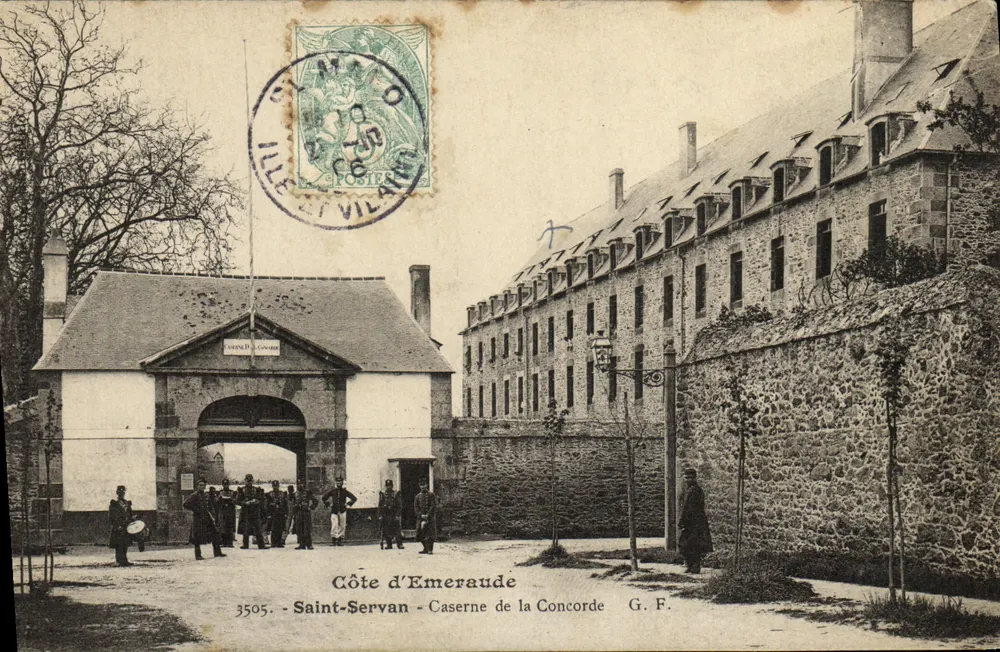 Côte d'Emeraude — Saint-Servan — Caserne de la Concorde — G. F. - Frente