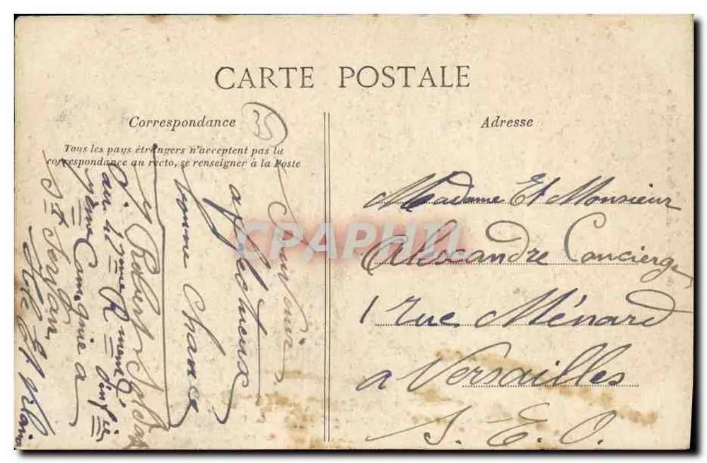 Côte d'Emeraude — Saint-Servan — Caserne de la Concorde — G. F. - Verso