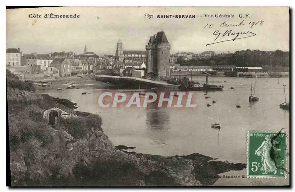 Saint-Servan — Vista Geral G.F. — Costa de Émeraude - Frente