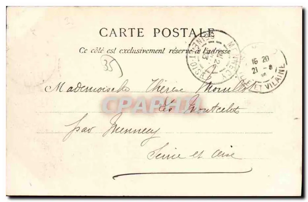 Saint-Servan — Rue Ville-Pépin — G.F. n°2484 - Verso