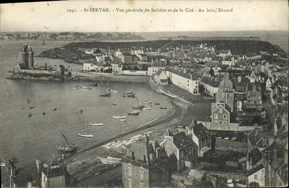 St-Servan — Allgemeiner Blick auf Solidor und die Stadt — In der Ferne, Dinard — R. Le Maillet, Verlag - Vorderseite