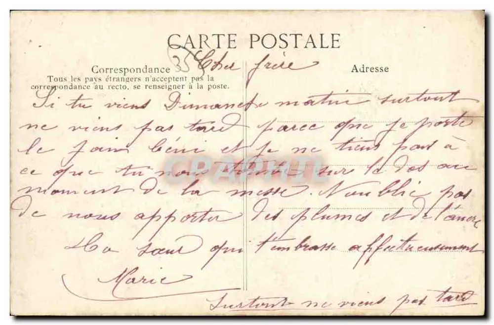 Saint-Servan — O Porto de Solidor — Editor E.D. n°1592 - Verso