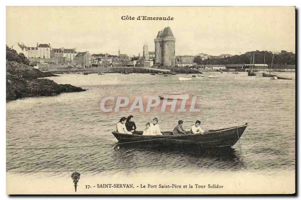 Saint-Servan — Le Port Saint-Père und die Tour Solidor — Verlag: Saint-Servan, Nr. 37 - Vorderseite