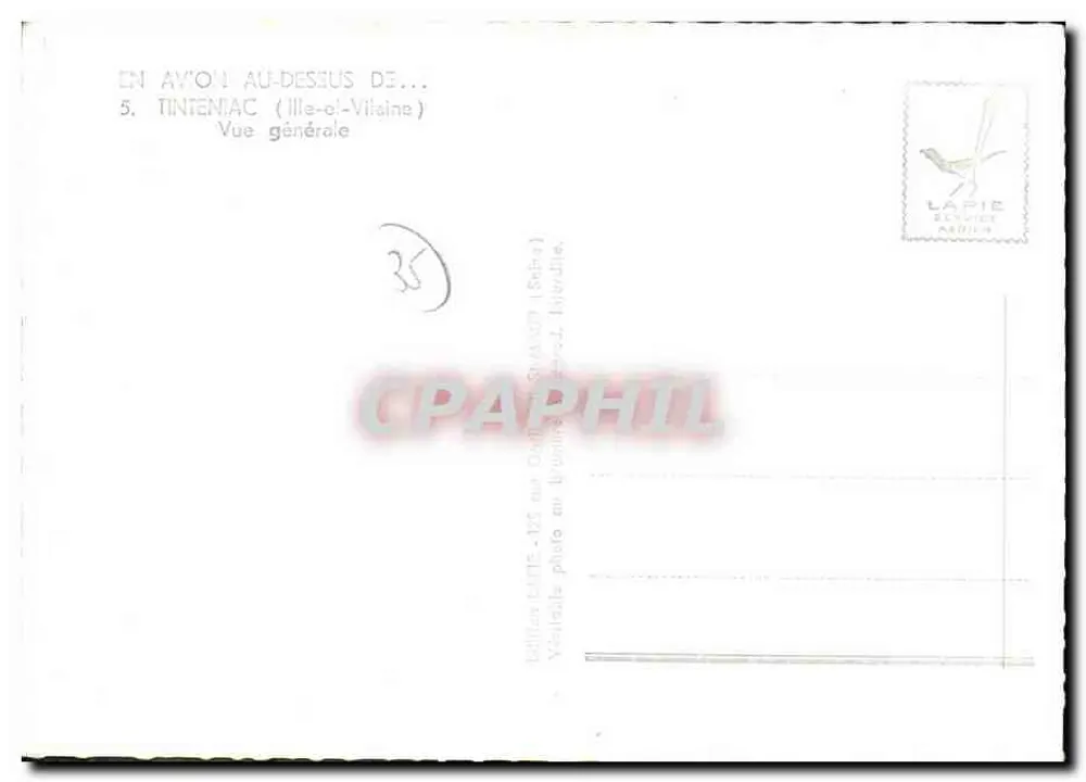 Tinteniac (Ille-et-Vilaine) — Visão geral — Service Aérien - Verso