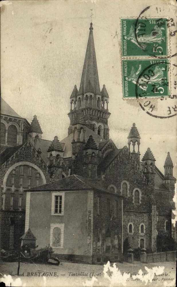 La Bretagne — Tinténiac (Ille-et-Vilaine) — éditeur impr. à Rennes - Frente