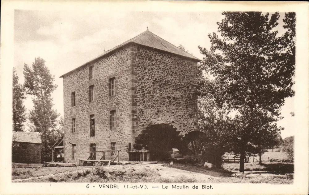 Vendel (Loire-et-Vendée) — O Molino de Blot - Frente