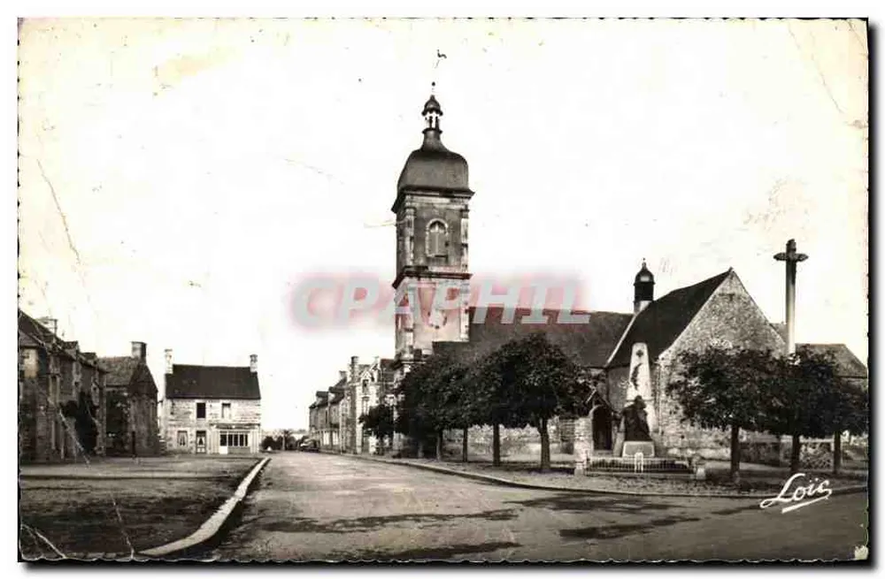 Altes VY am Couesnon — Die Kirche und der Platz — Edition MESNY - Vorderseite