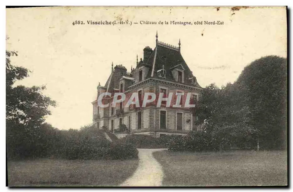 Visseiche (I.-et-V.) — Castelo da Montanha, lado Nordeste — editor: M. G. Lefebvre - Frente