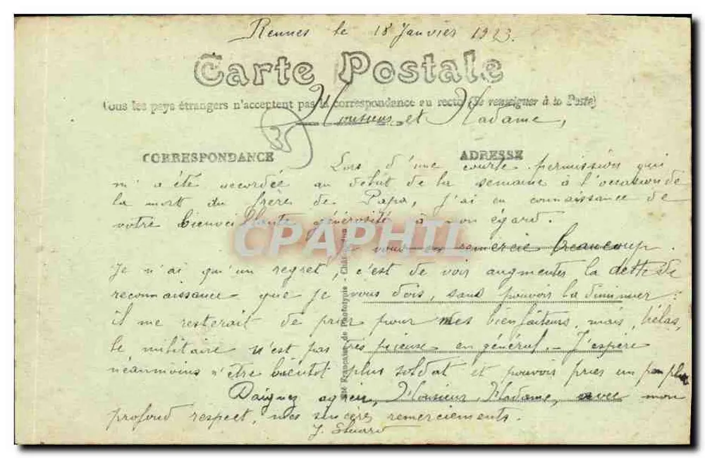Visseiche (I.-et-V.) — Castelo da Montanha, lado Nordeste — editor: M. G. Lefebvre - Verso