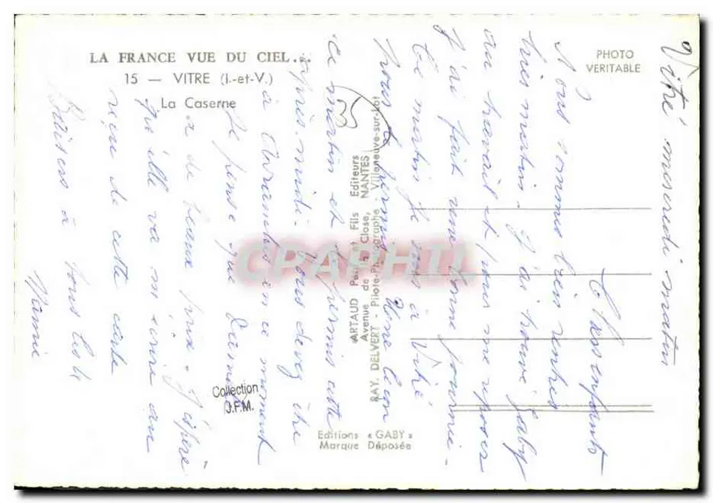 A Caserna — Vitre (Ille-et-Vilaine) — Editor Gaby - Verso