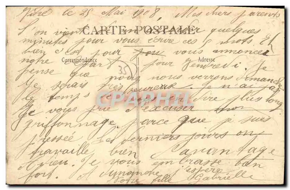 Giovane ragazza di Vitré — La Bretagna Pittoresca — Collezione A. Waron, St-Brice - Verso