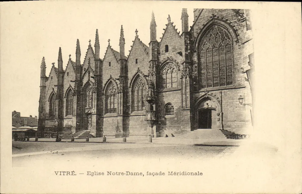 Vitré — Igreja de Nossa Senhora, fachada meridional — editor não visível - Frente