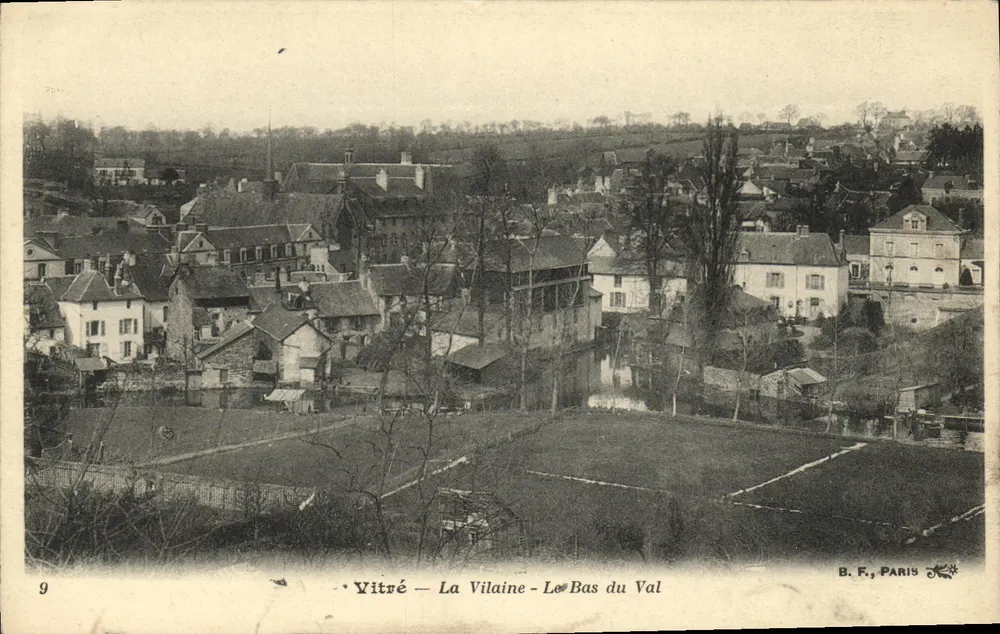 Vitré — A Vilaine — Les Bas du Val — B. F., Paris - Frente