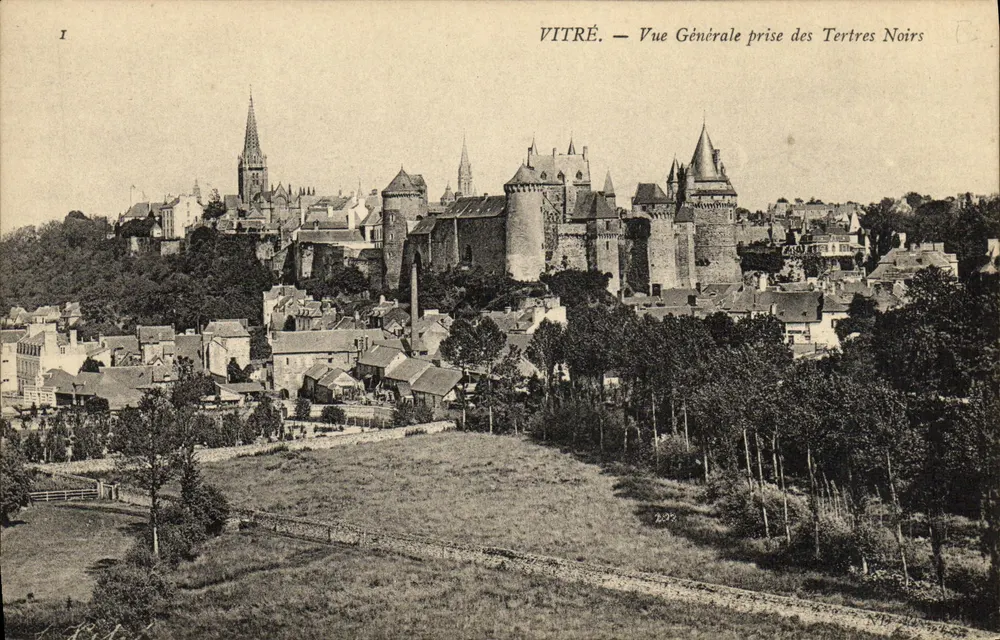 Vitré — Allgemeiner Blick von den Tertres Noirs — Unbekannter Verlag, Serie I - Vorderseite