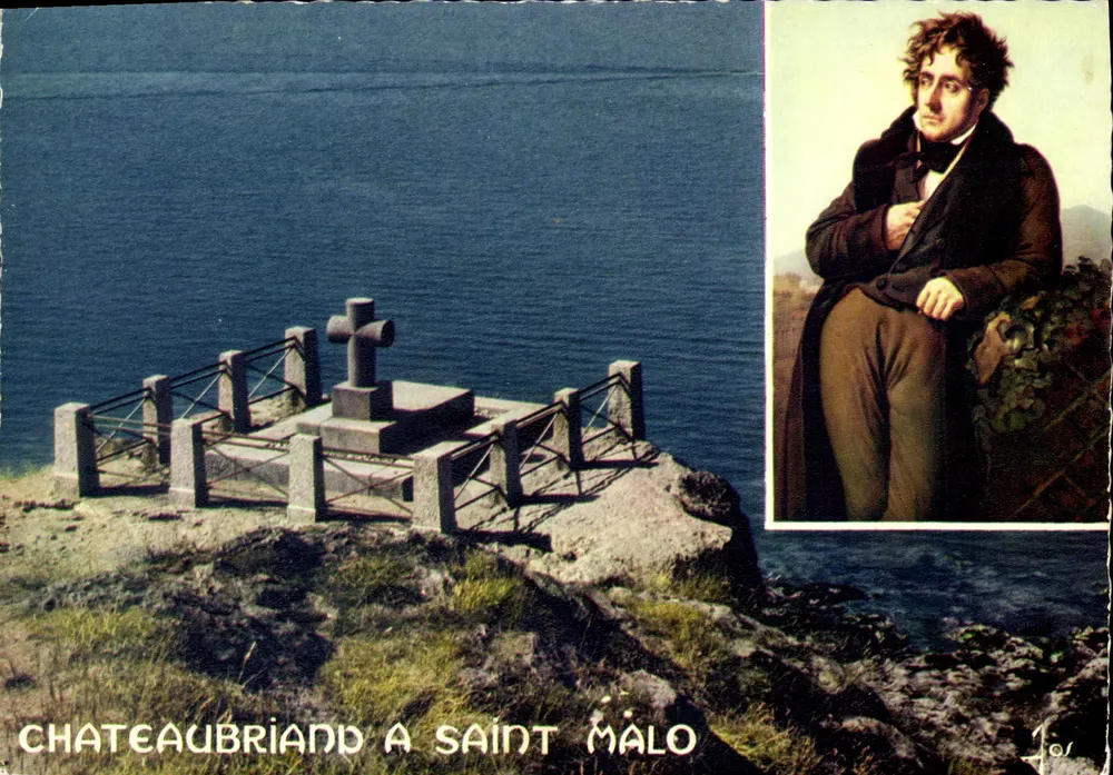 Chateaubriand in Saint-Malo — Grab auf dem Grand Bé — Verlag JOS n° MX 7796 - Vorderseite