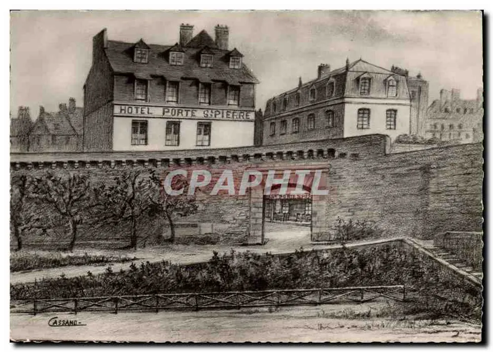 Hotel de la Porte Saint-Pierre — Trihan, nahe Saint-Malo — Verlag Cassano, 8 rue du Parc, St-Mandé - Vorderseite