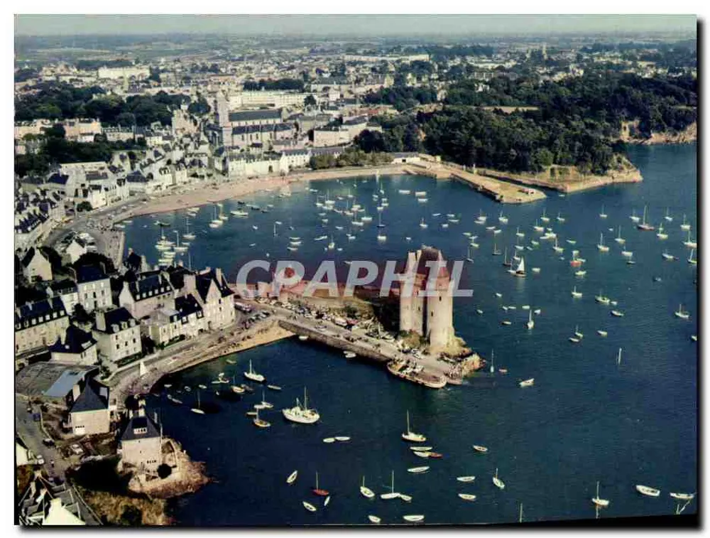 Saint-Malo — Allgemeiner Blick auf den Hafen und die Stadt — Graphil - Vorderseite