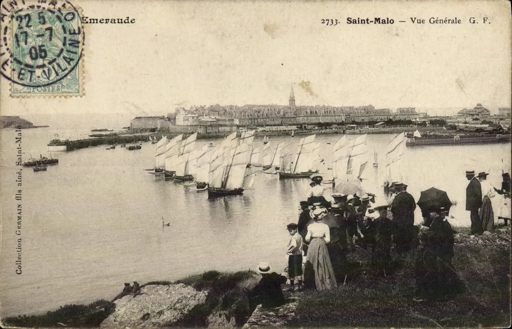 Saint-Malo — Allgemeiner Blick — G.F. — Verlag Emerald, Nr. 2733 - Vorderseite