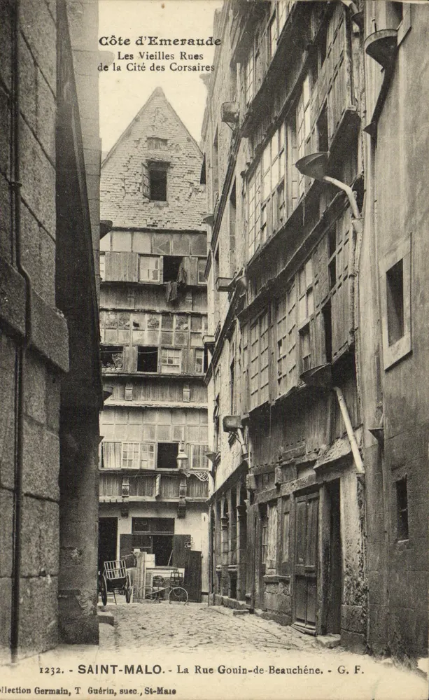 Saint-Malo — Côte d’Emeraude, Die alten Straßen der Stadt der Schiffer — G. F. / Sammlung Germain, T. Guérin, suc. St-Maës - Vorderseite