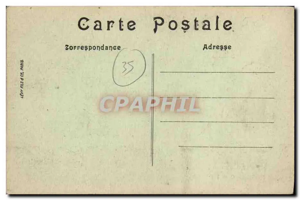 Saint-Malo — O Leque — Editor Lévy Fils & Cie, Paris, n°17 - Verso