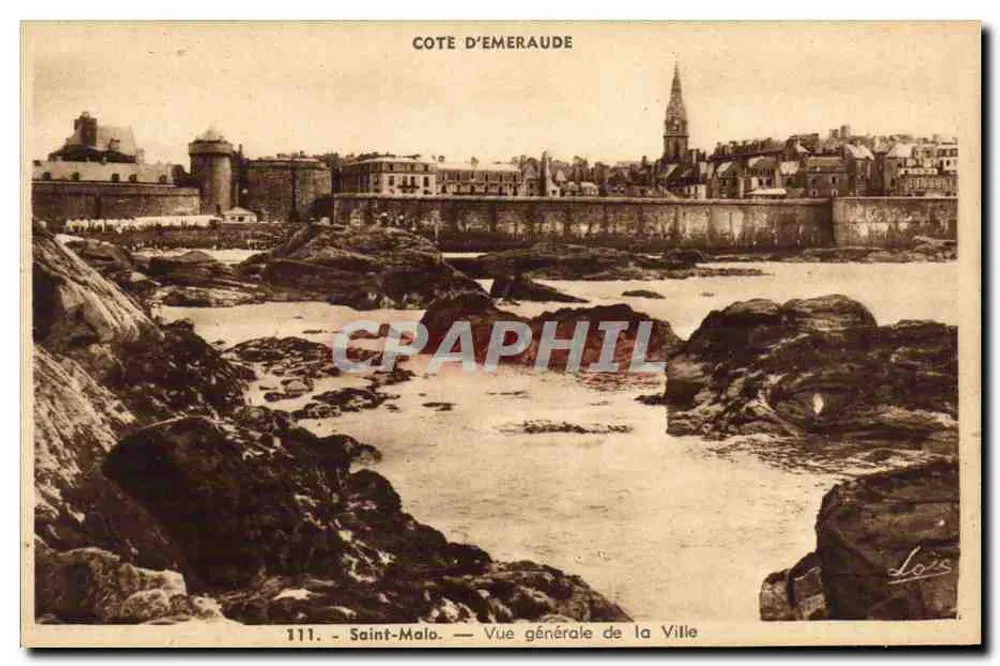 Saint-Malo — Allgemeiner Blick auf die Stadt — Edition Mesny - Rennes, Nr. 111 - Vorderseite