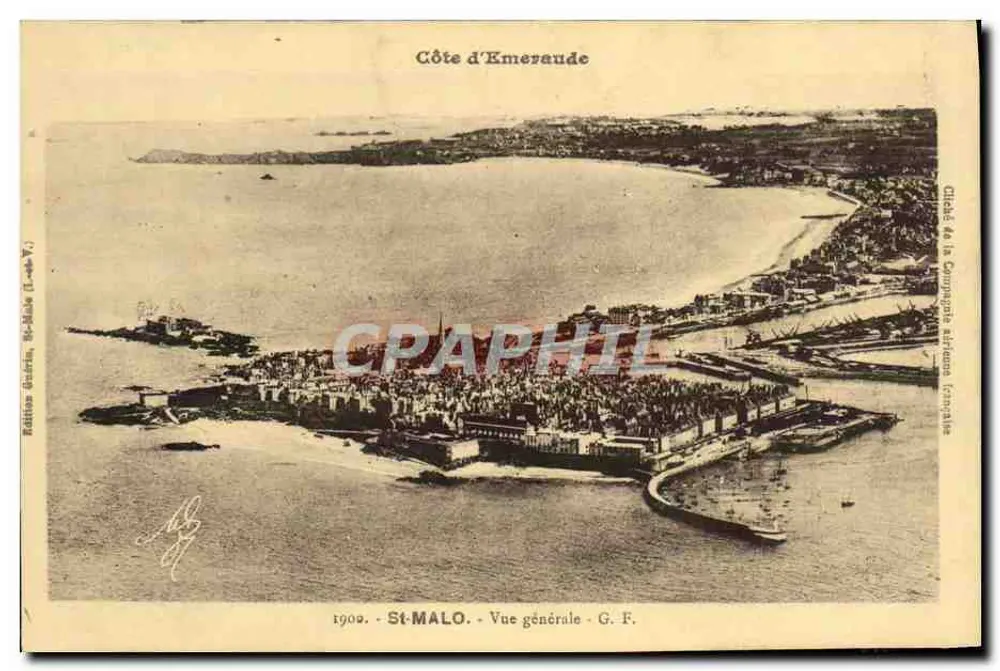 Saint-Malo - Vue générale - G. F. - 1902 - Frente
