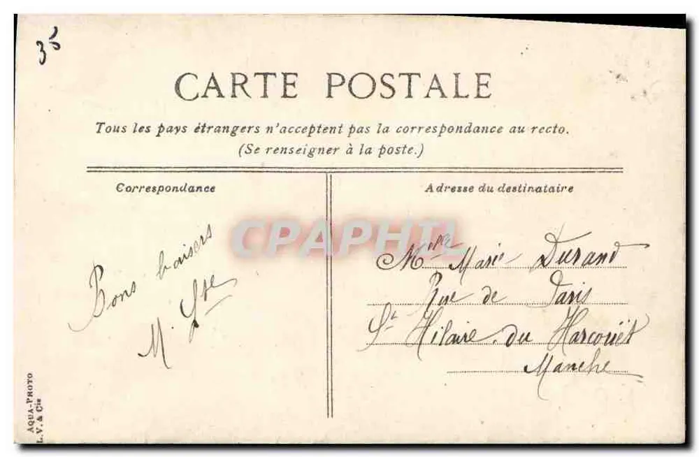 Saint-Malo — A Grande-Rua — editor CAFÉ HAVRE, n°732 - Verso
