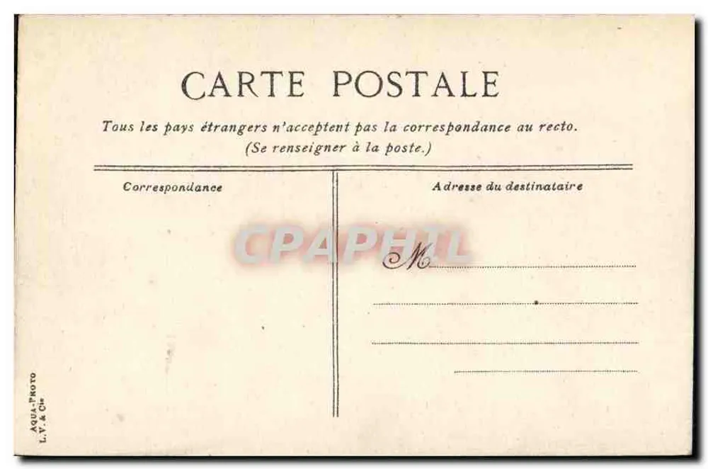 St-Malo — A estação — editor L.Y. & Cie, n° 756 - Verso