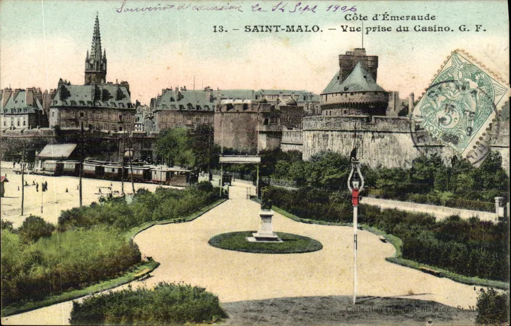 Saint-Malo — Ansicht vom Casino — Küste der Smaragde. G. F. — Sammlung G. F. - Vorderseite