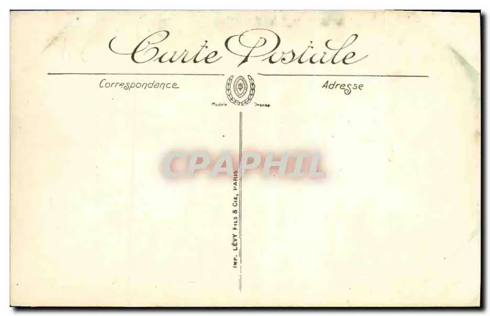 Aint Malo — Das Casino — Statue von Chateaubriand — Verlag Lévy Fils & Cie, Paris - Rückseite