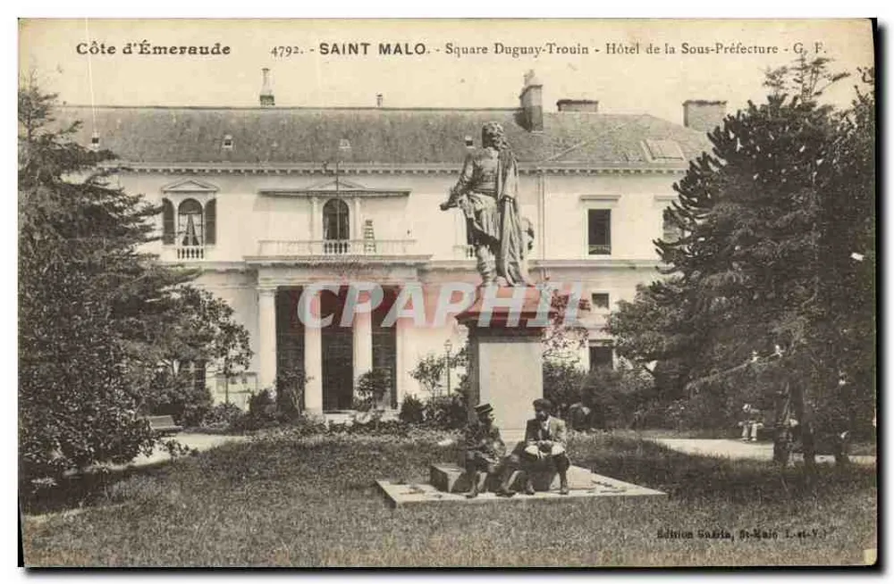 Saint-Malo - Platz Duguay-Trouin - Hôtel de la Sous-Préfecture - G. F. - Vorderseite