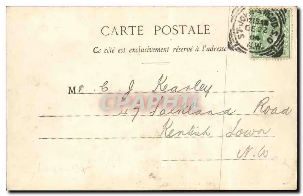 St-Malo — Die Promenade auf den Mauern — Sammlung Germain fils, St-Malo - Rückseite