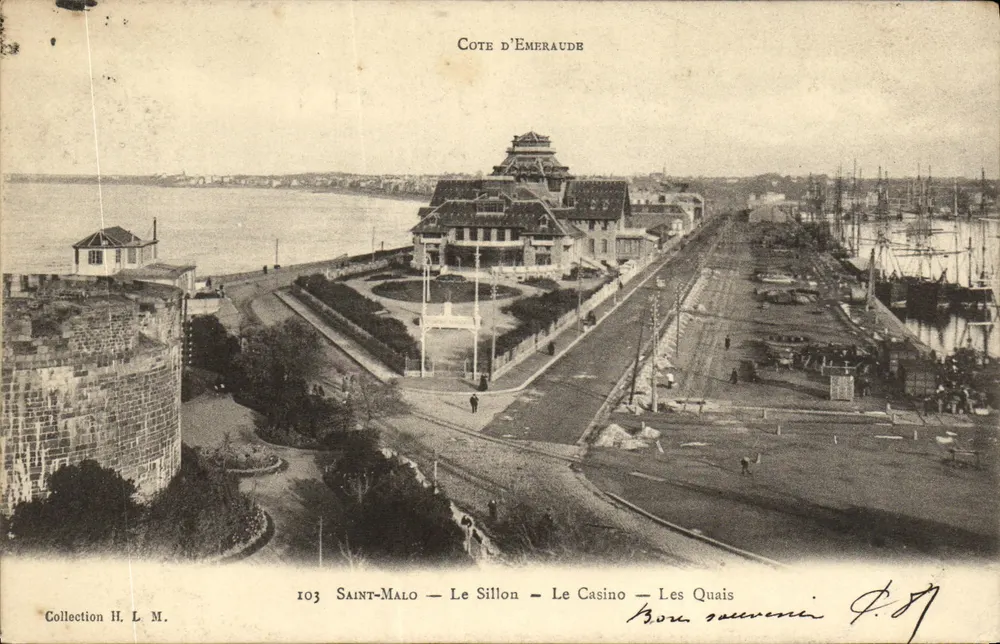Saint-Malo — Der Sillon — Das Casino — Die Quais — Küste von Émeraude — Collection H. L. M. - Vorderseite