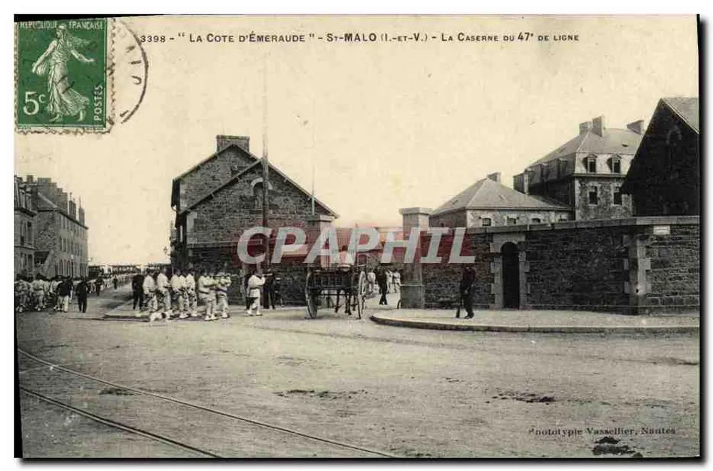 La Côte d'Émeraude - St-Malo (I.-et-V.) - La Caserne du 47e de Ligne - Vorderseite