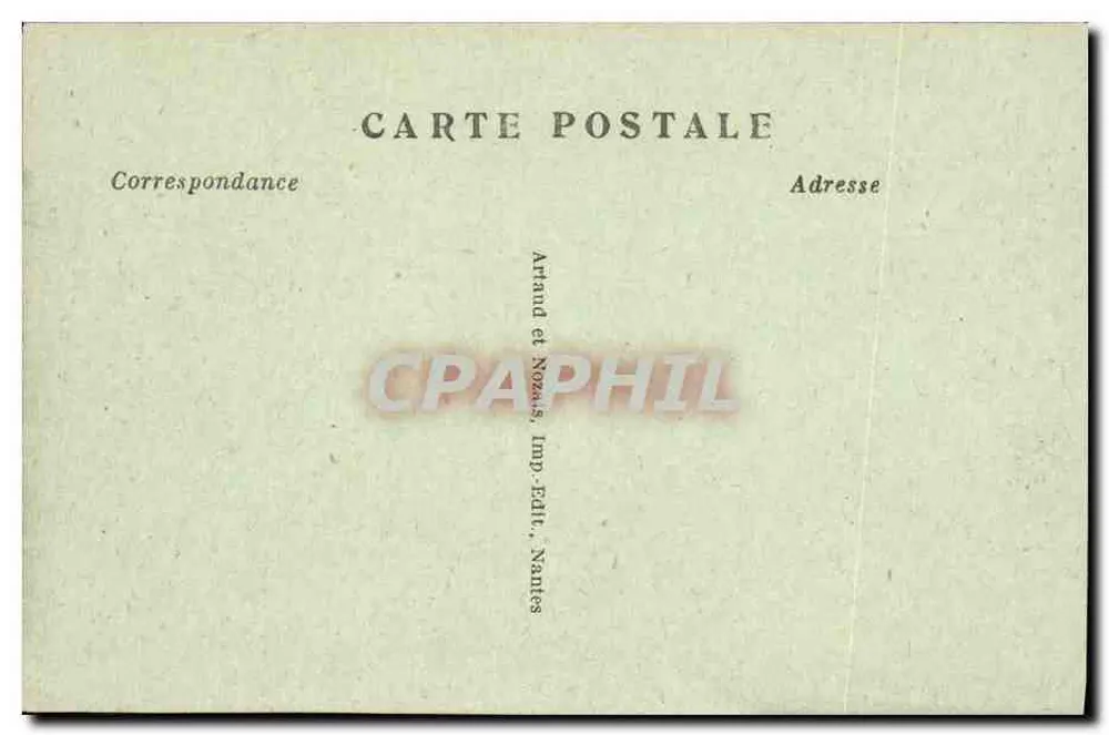 Saint-Malo — A Praça Châteaubriand — Cote d’Émeraude, editor Armand et Nozais, Nantes, n°72 - Verso