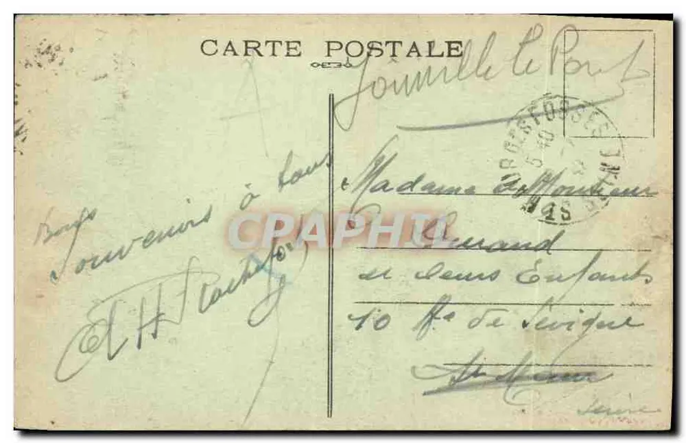 Saint-Malo (Il-et-V) — O Grand Bey com maré baixa — A. Lautier, editor Rennes - Verso