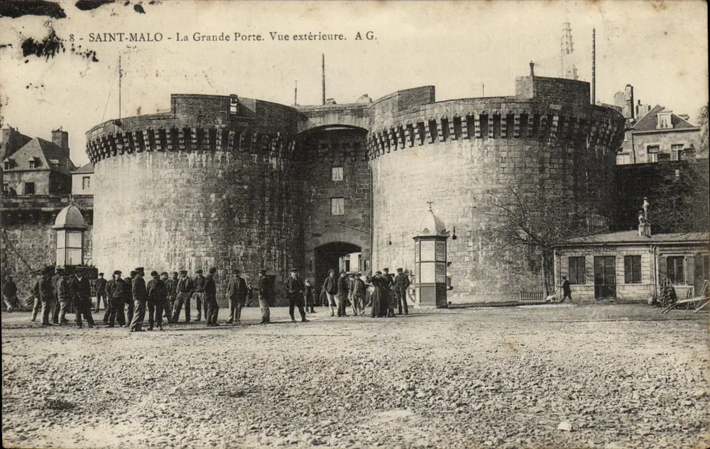 Saint-Malo - Die Große Pforte. Außenansicht. A.G. - Vorderseite