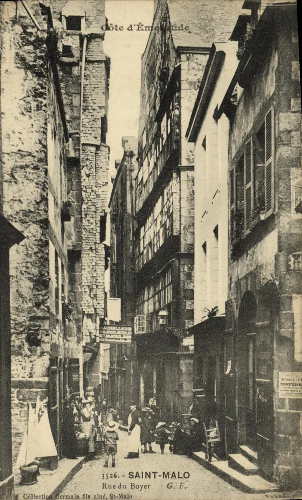 Saint-Malo — Rue du Boyer — Coleção Germain filho mais velho, St-Malo, n° 3526 - Frente