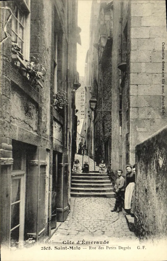 Saint-Malo — Rue des Petits Degrés — Côte d'Émeraude — G.F. - Vorderseite