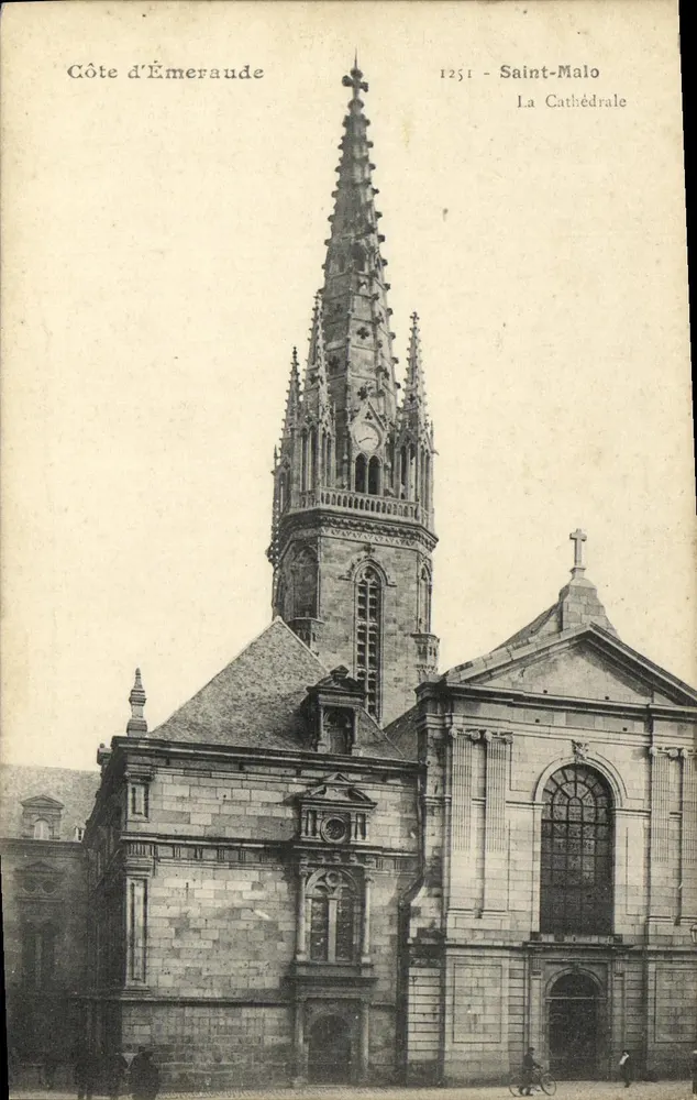 Saint-Malo — A Catedral — H. Le Maillot, editora - Frente
