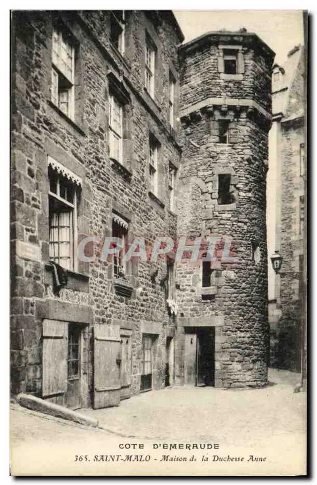 Côte d'Émeraude - Haus der Herzogin Anne — Saint-Malo, Nr. 365 - Vorderseite
