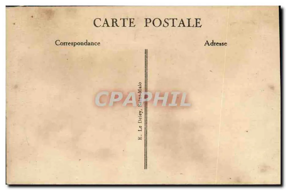 Saint-Malo — Die Befestigungen und der Strand von Bon-Secours — Côte d'Émeraude, n°127 - Rückseite