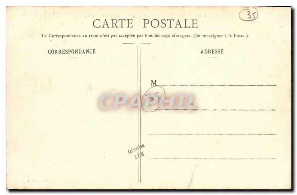 St-Malo - La Plage de Bon-Secours und der Grand Bé — Collection H. L. M. - Rückseite