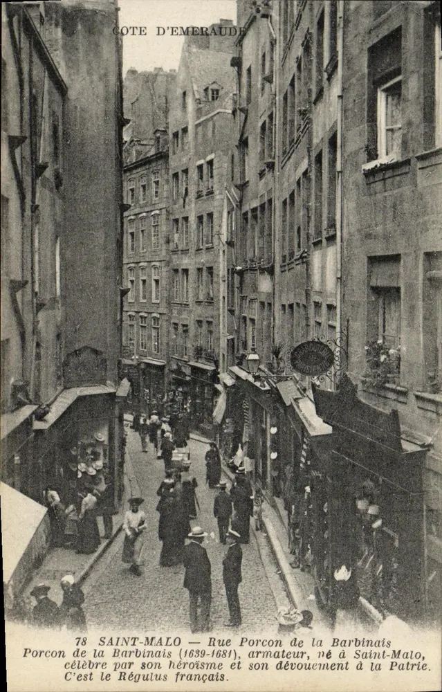 Saint-Malo — Rue Porcon de la Barbinais — Artand et Nozais, Nantes - Vorderseite