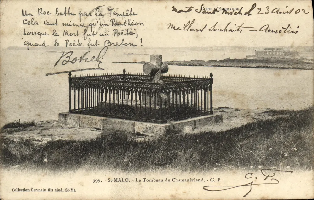 St-Malo - Das Grab von Chateaubriand - G. F. - n°997 - Vorderseite