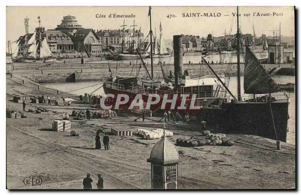 Saint-Malo — Ansicht des Avant-Ports — Verleger ELD, n° 470 - Vorderseite