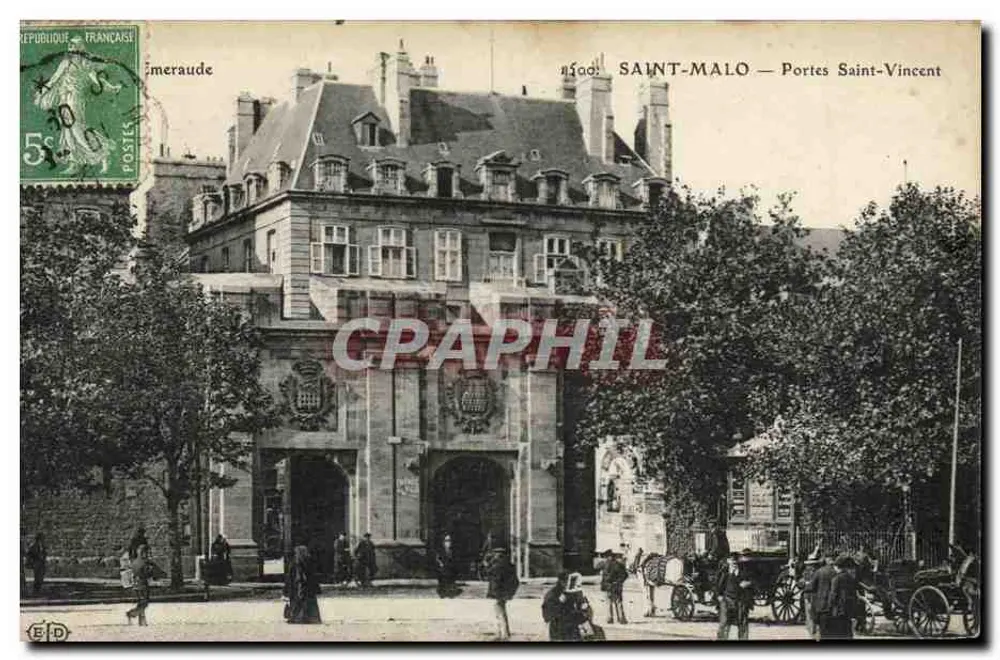 Saint-Malo — Portas Saint-Vincent — Editor E.D. - Frente