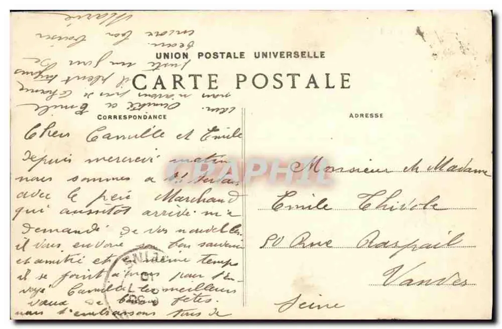Saint-Malo — Die Strände bei Ebbe — Le Fort National — G.F. - Rückseite