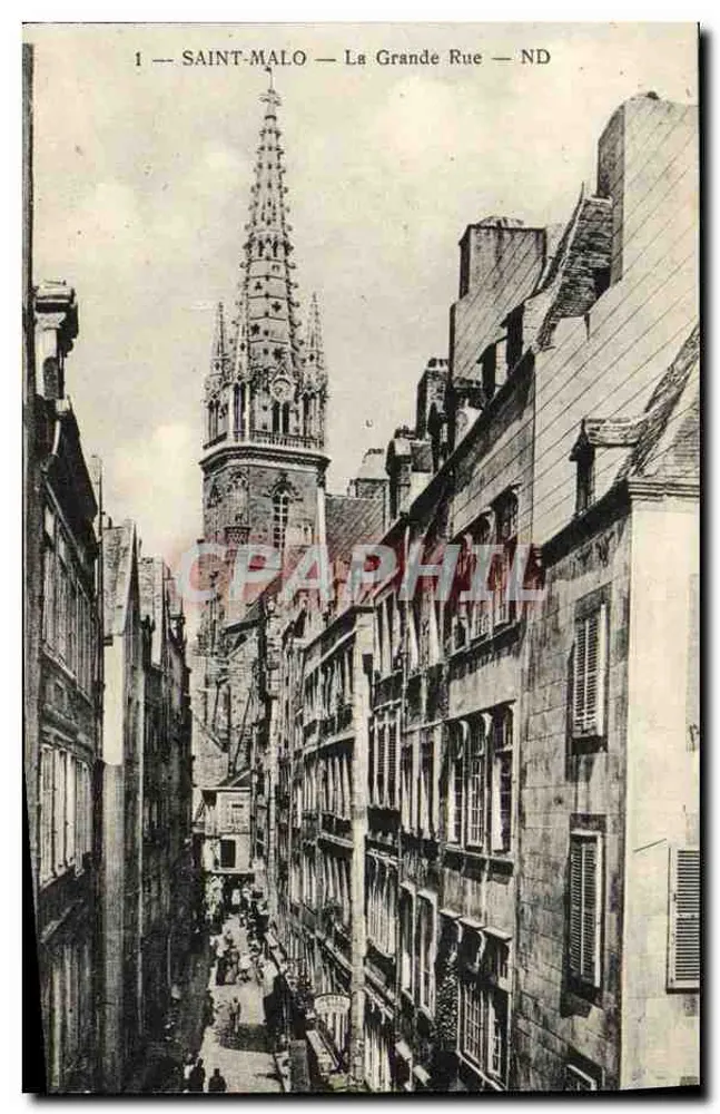 Saint-Malo — A Grande Rue — ND - Frente
