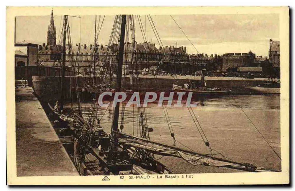 St-Malo - Der Flachbassin — Verlag: Association des Arts et Métiers de Strasbourg, Nr. 62 - Vorderseite